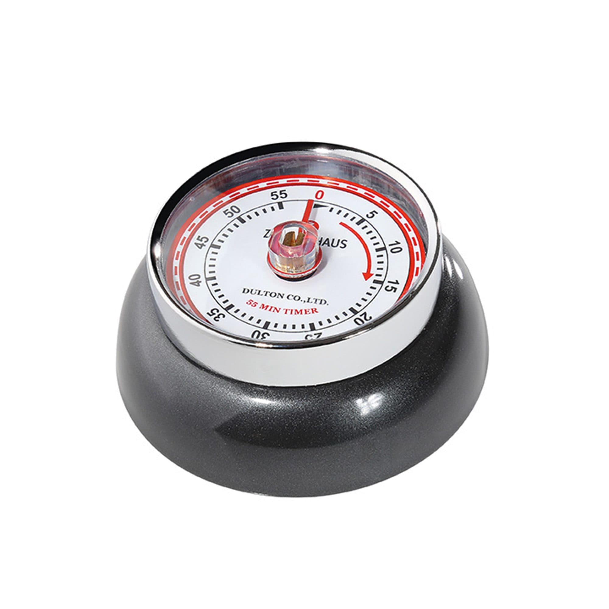ZASSENHAUS Küchentimer SPEED Retro Edelstahl Grau