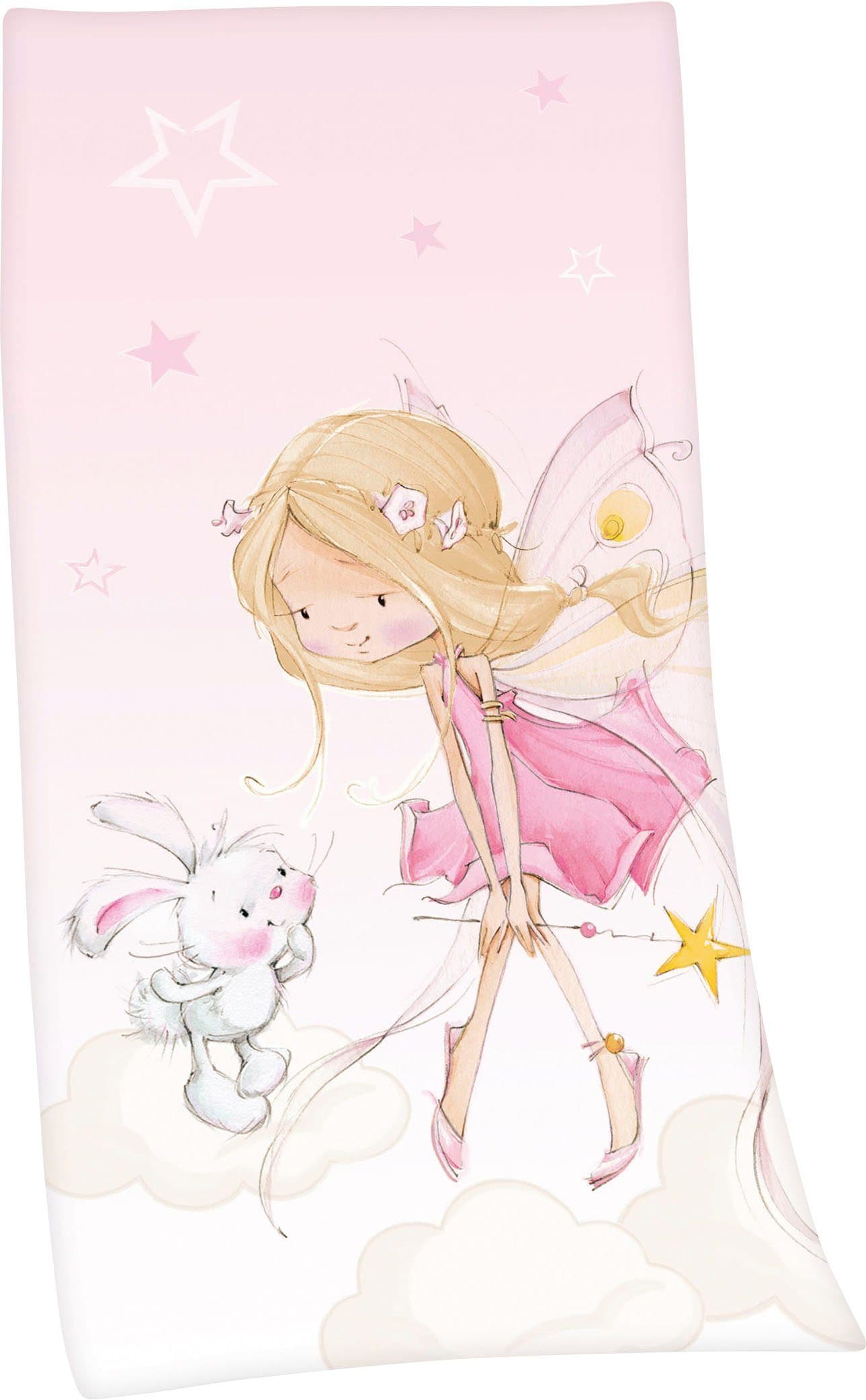 HERDING Young Collection Badetuch Little Fairy Rosa Velours - Bild 2