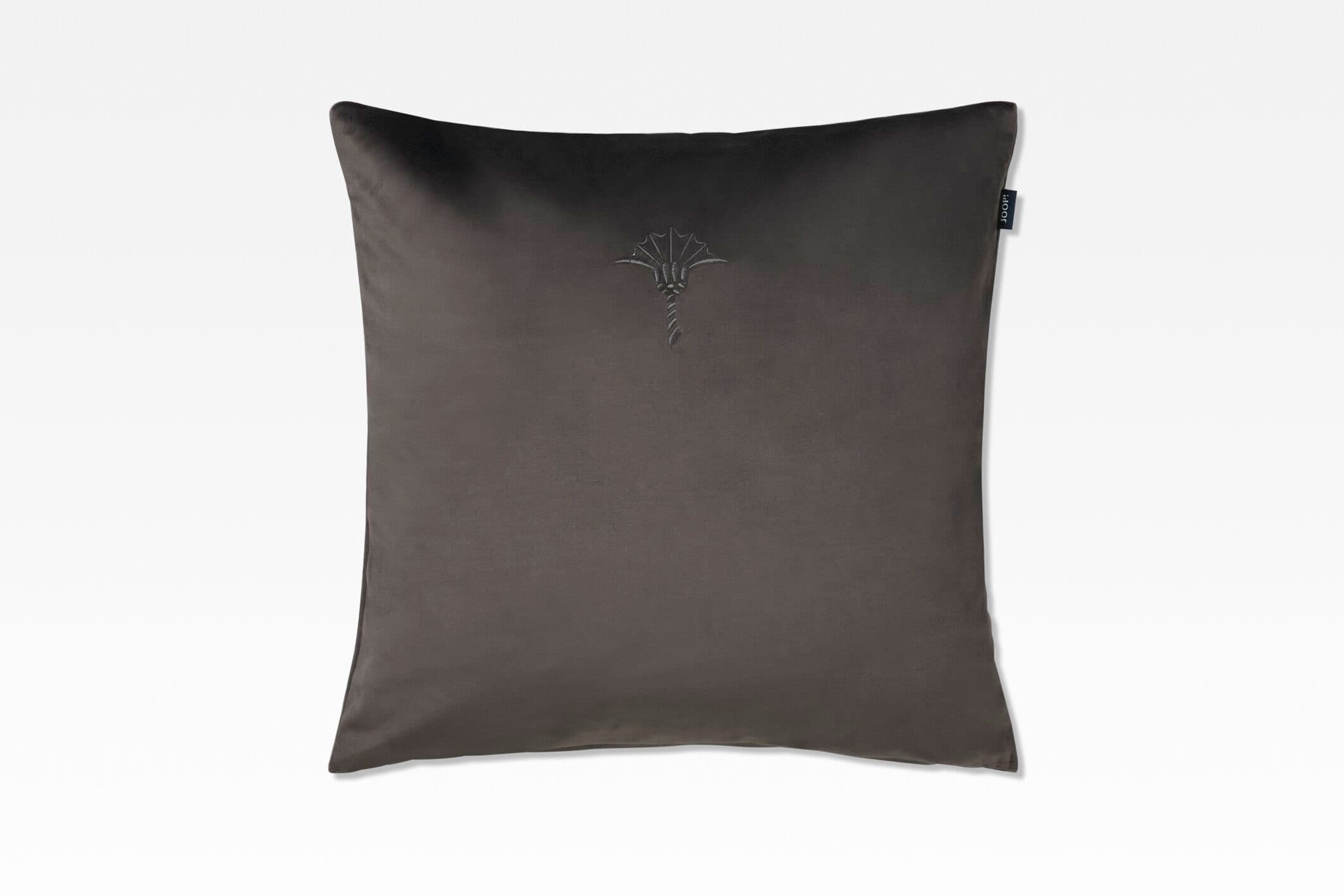 JOOP! Kissenbezug COZY Zierkissenhülle Braungrau Samt Polyester - Bild 2