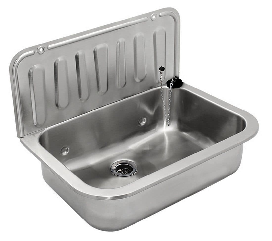 Tuganna Waschbecken Ausgussbecken Edelstahl 49,5 cm - Bild 2