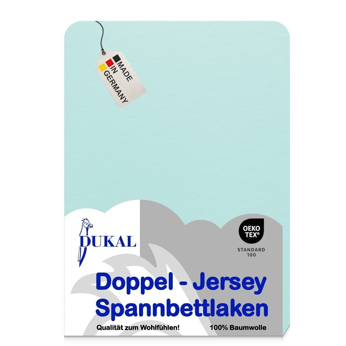 DUKAL Spannbettlaken 100% Baumwolle Doppel-Jersey Made in Germany - Bild 2