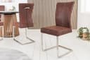 riess-ambiente Freischwinger SAMSON dark coffee / silber Bild 2