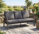 Gardissimo Gartenbank 3 Sitzer Ontario Aluminium Bild 2