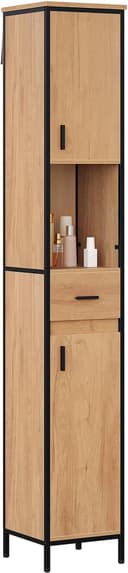 EUGAD Hochschrank mit 5 Fächern und Schublade Skandinavisch Bild 2