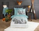 Good Morning Kinderbettwäsche Pengu Blau Pinguin Design Wendeoptik Bild 2