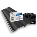 Hexim Fassadenverkleidung Anthrazit PVC-U 24 Paneele Bild 2