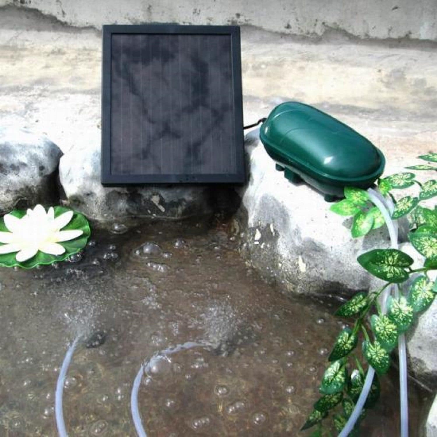 Wehmann Teichbelüfter Solar Power Doppel Belüfterpumpe 200 l/h - Bild 2