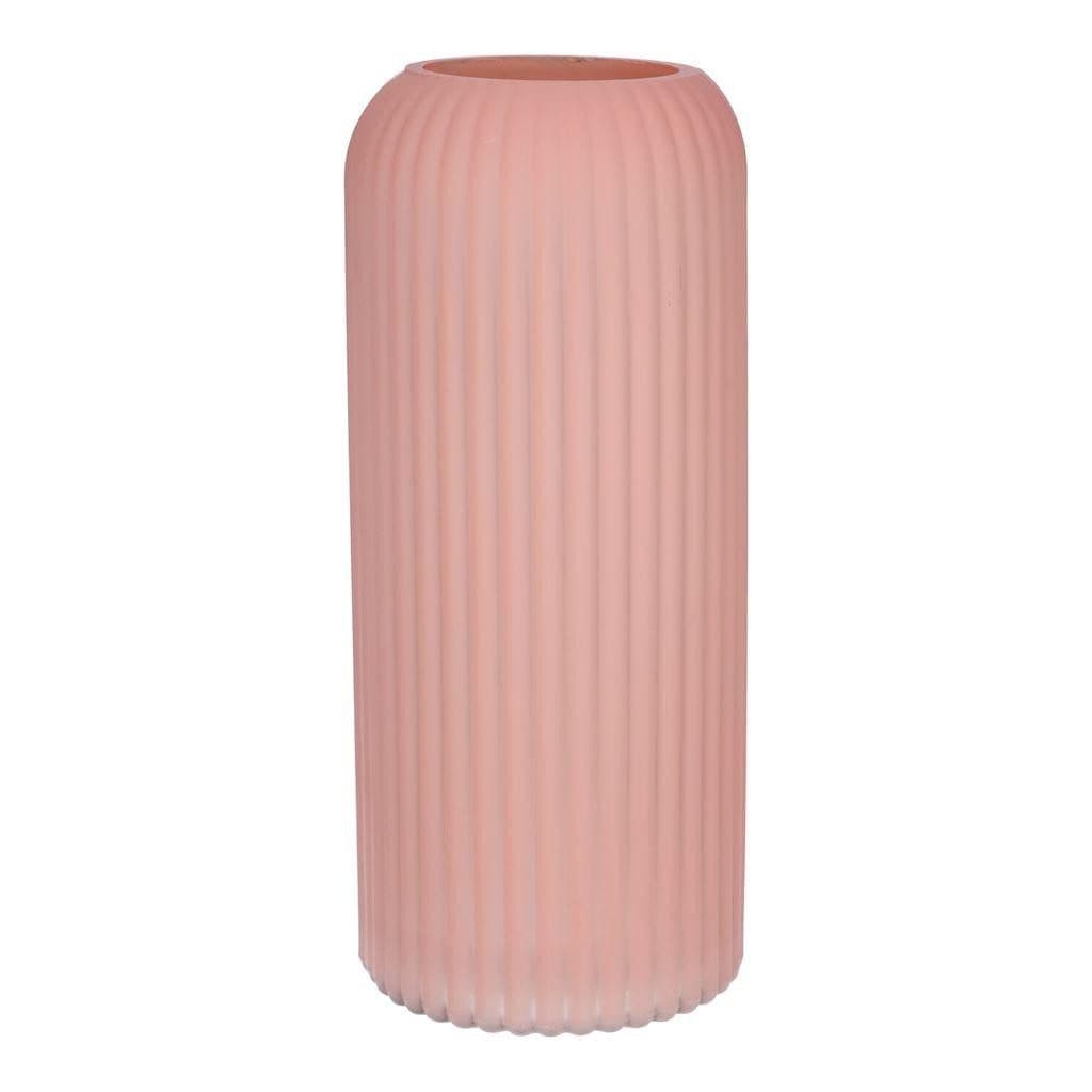 INNA-Glas Dekovase ALBURGIS Altrosa-matt 25cm