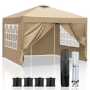LALAHO Faltpavillon 3x3m Gartenpavillon mit 4 Seitenteilen Bild 2