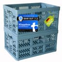 KiNDERWELT Klappbox 2x Blau 45 L mit Soft-Touch Griffen Bild 2