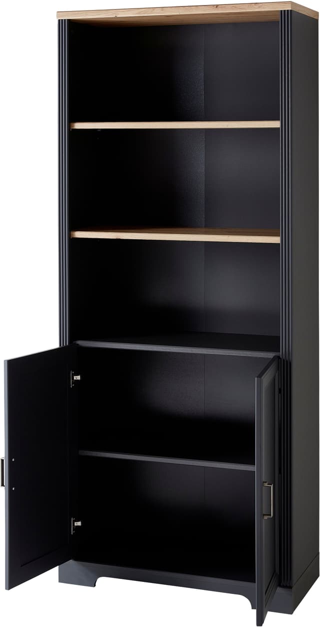 Innostyle Mehrzweckschrank Büroregal Graphit Artisan Eiche Nachbildung