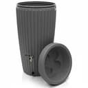 YourCasa Regentonne 240 Liter Grau mit Messinghahn Bild 2