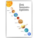 Tigerlino Poster Sonnensystem Lernposter Kinderzimmer Kinderposter Bild 2