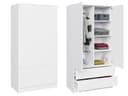 Beautysofa Kleiderschrank LOOK - 90x180x50cm - Modernes TIP-ON System Bild 2
