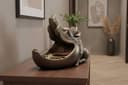 riess-ambiente Dekofigur Warthog 35cm Bronze Skulptur Warzenschwein-Design Handmade Bild 2