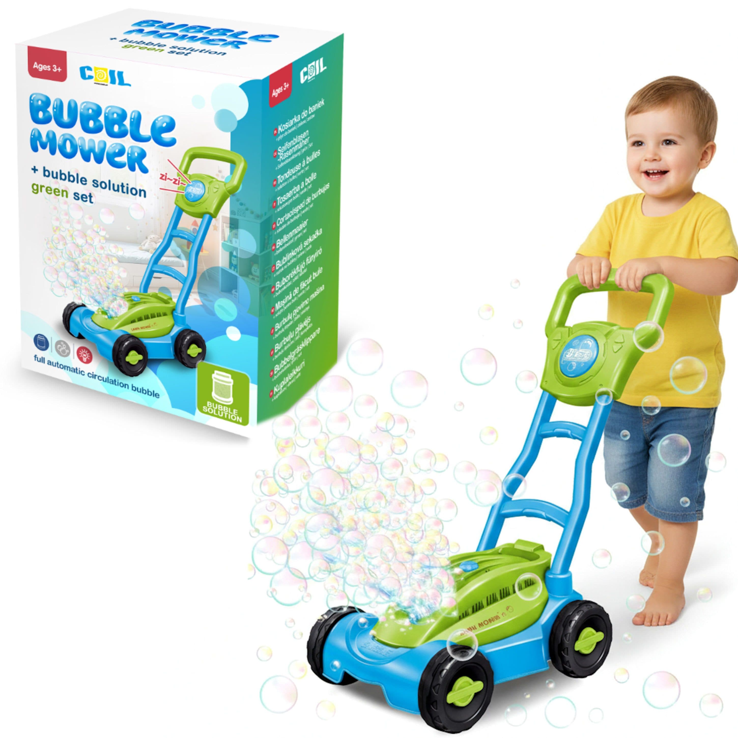 COIL Seifenblasenspielzeug Kinder Seifenblasen-Rasenmäher mit Licht & Sound - Bild 2