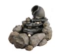Dehner Gartenbrunnen Soltero Polyresin Grau LED Bild 2