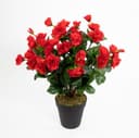 Kunstblume Azalee 40cm Rot im Topf von Seidenblumen Roß Bild 2
