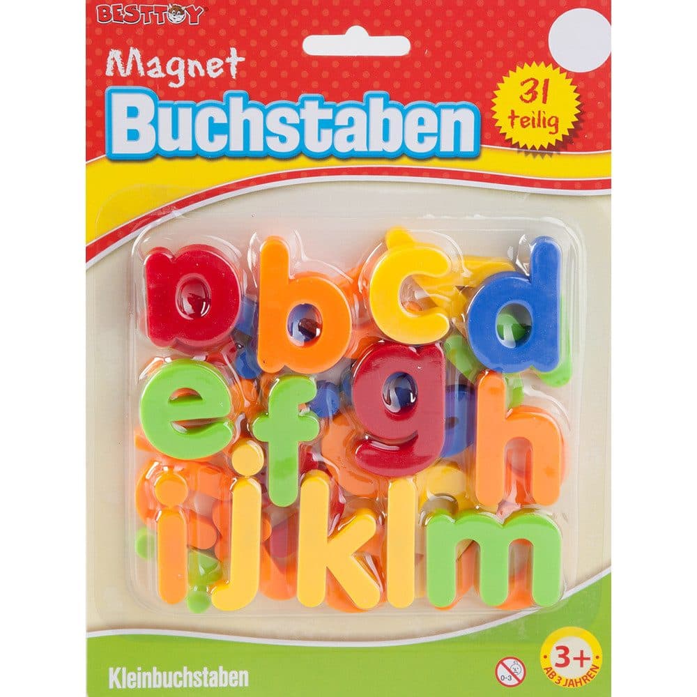 Besttoy Magnetbuchstaben klein 31-teilig bunt