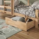 VitaliSpa Bettschubladen-Rollschublade Teddy Naturholz Buche Bild 2