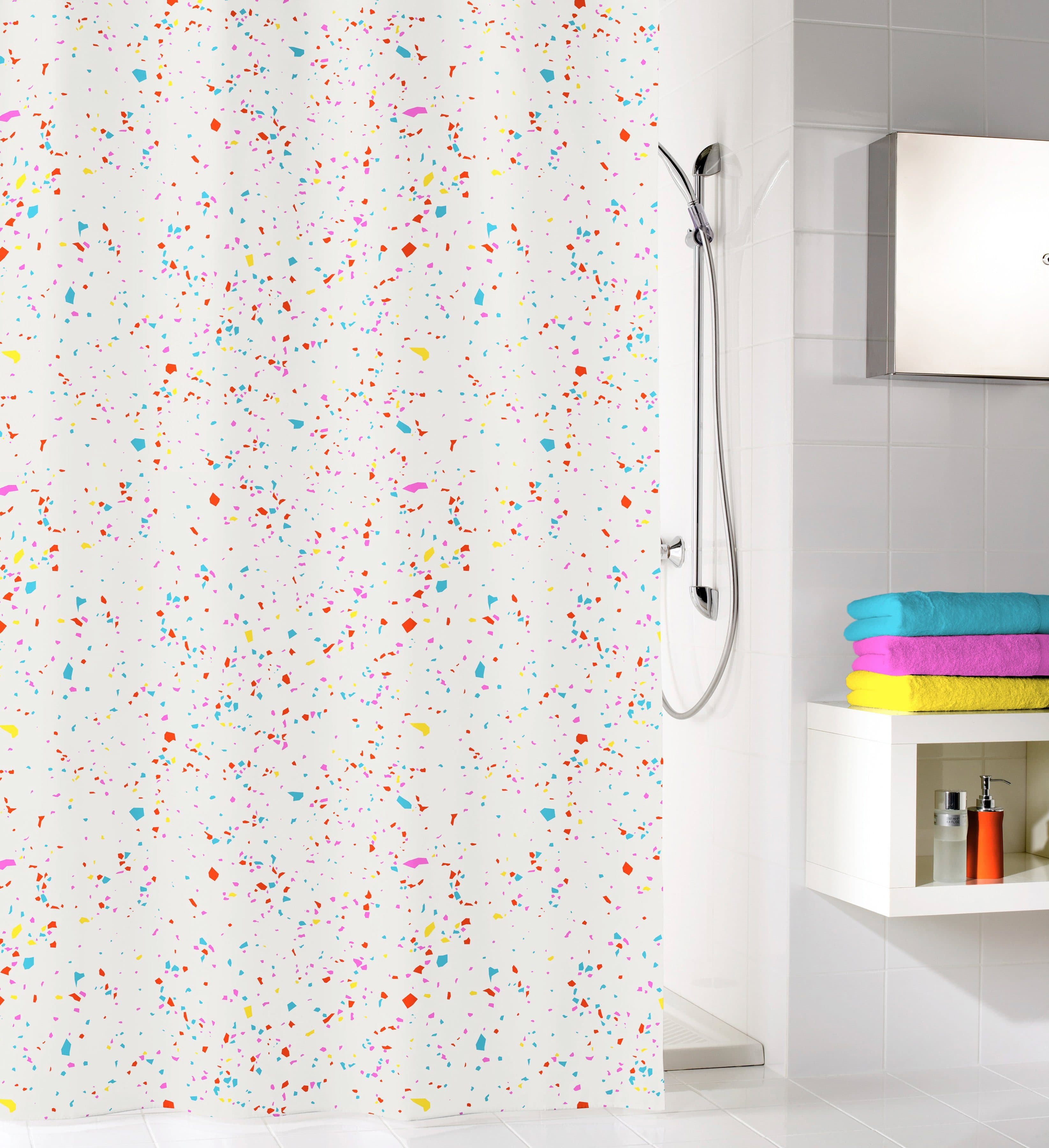 Kleine Wolke Duschvorhang Confetti Bunt Polyester