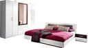 Rauch Schlafzimmer-Set BURANO Weiß/Grau mit Schrank 4-türig Bild 2