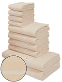 OTTO HOME Handtuch Set Kapra 10-tlg. Beige Frottier 100% Baumwolle Bild 2