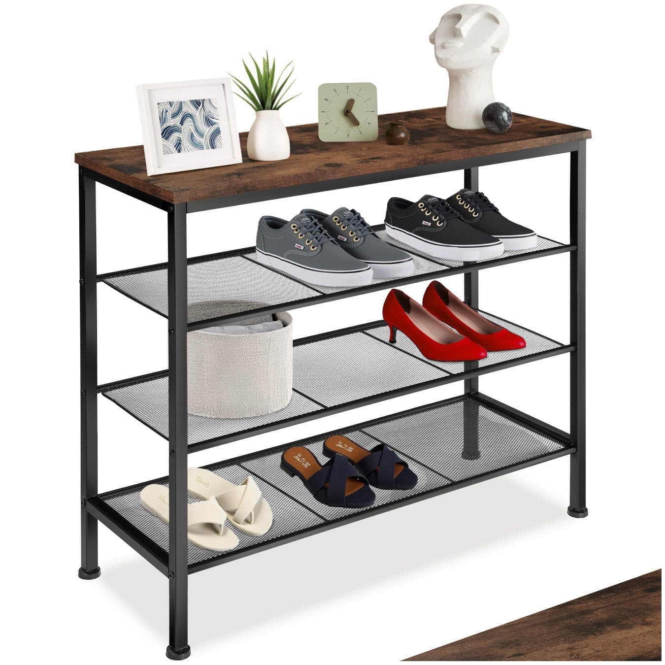 tectake® Schuhregal Industrial Style - Bild 2