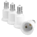 kwmobile Lampensockel Adapter E14 auf E27 Konverter (4er Set) Bild 2