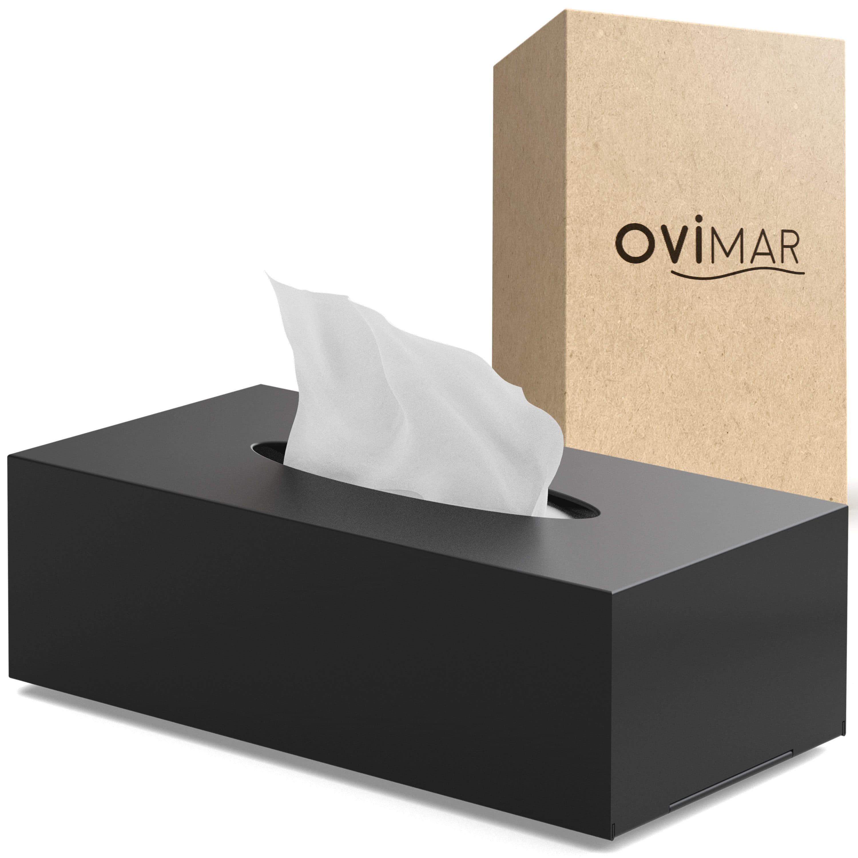ovimar Papiertuchbox Edelstahl Schwarz - Bild 2