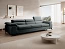 Muffo Sofa Plaza 3 Schlafsofa Dunkelgrau mit verstellbaren Kopfstützen Bild 2