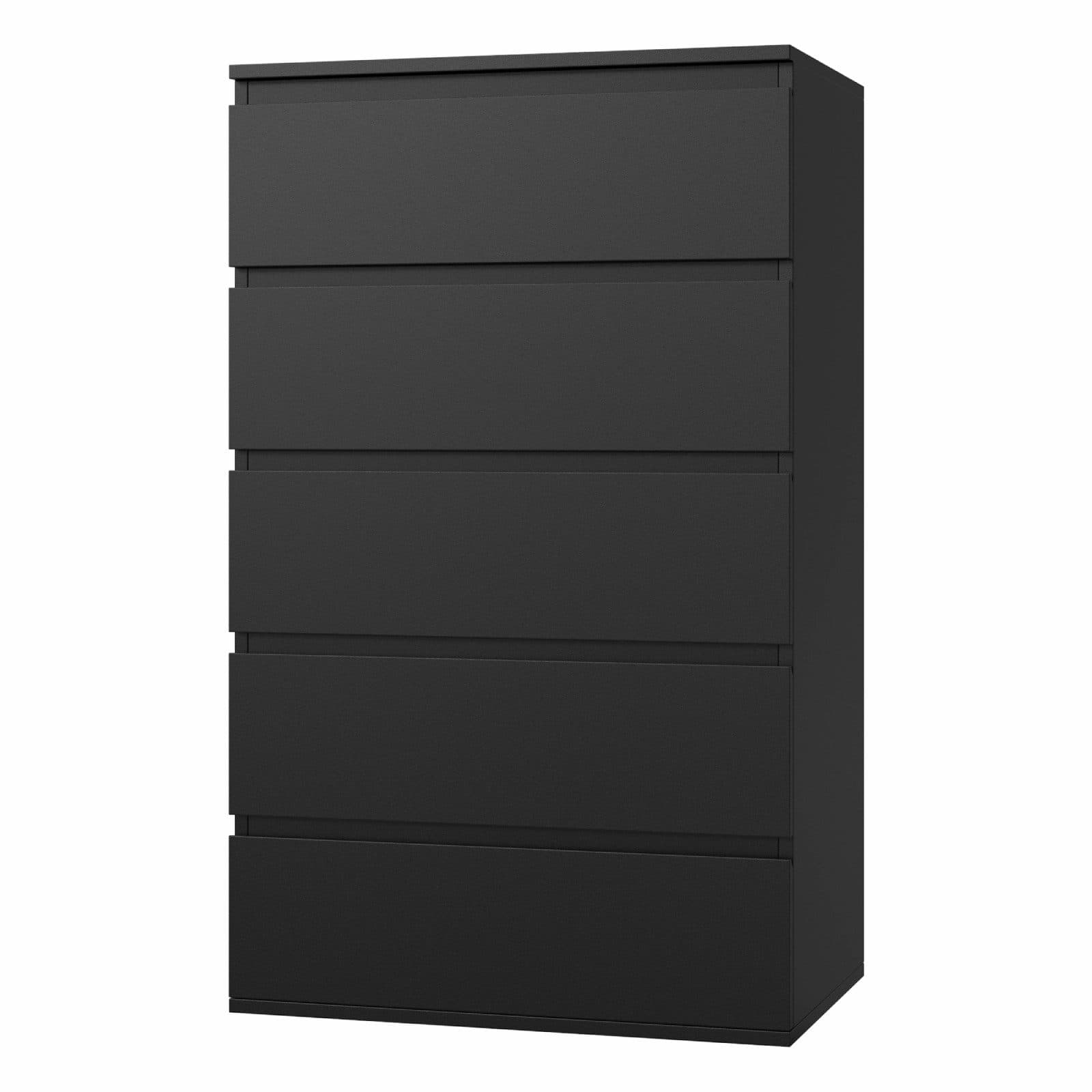 Homfa Kommode Sideboard 5 Schubladen Schwarz 60x40x100 cm - Bild 2