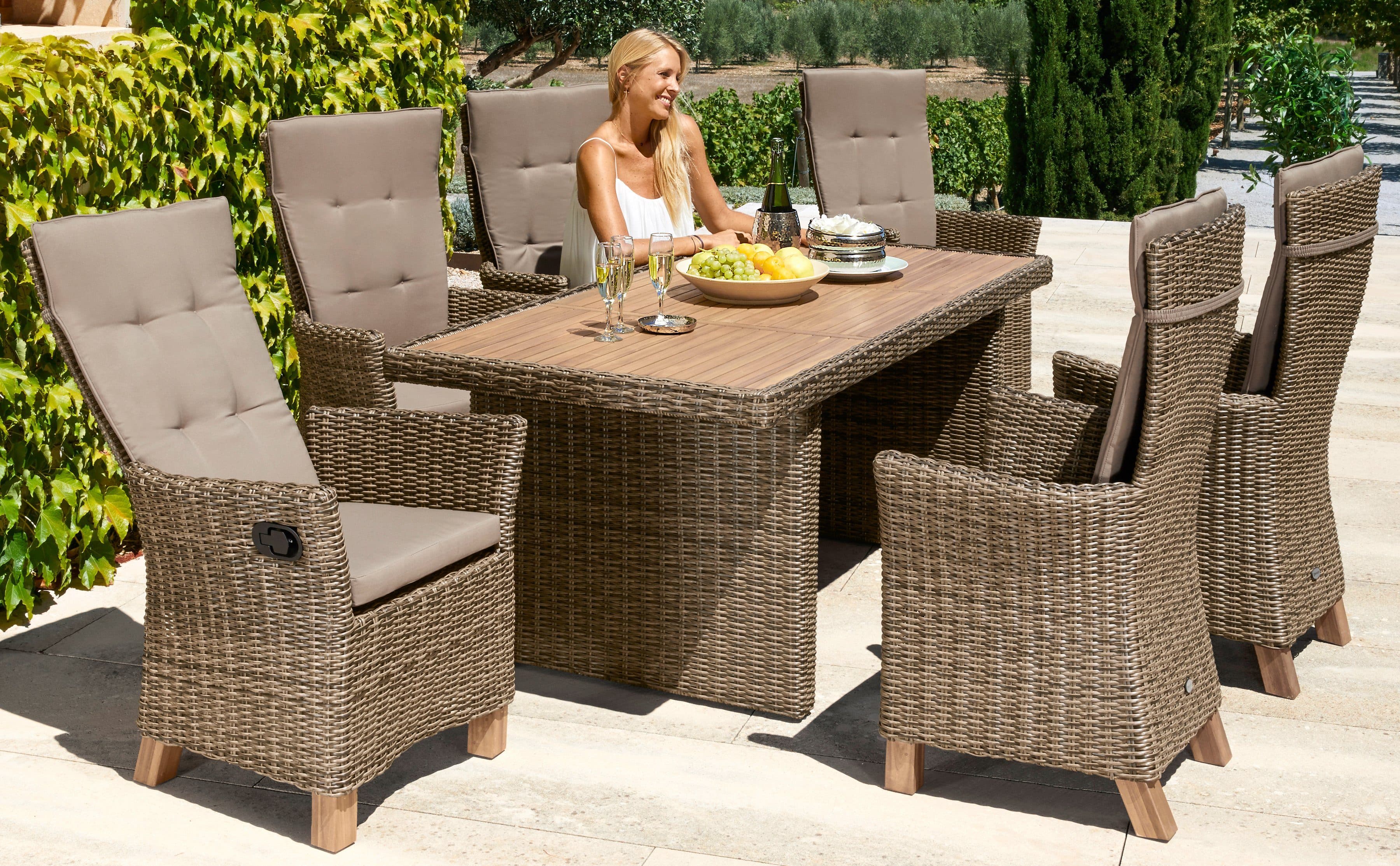 MERXX Garten-Essgruppe Toskana Deluxe 13-tlg. Akazienholz - Bild 2