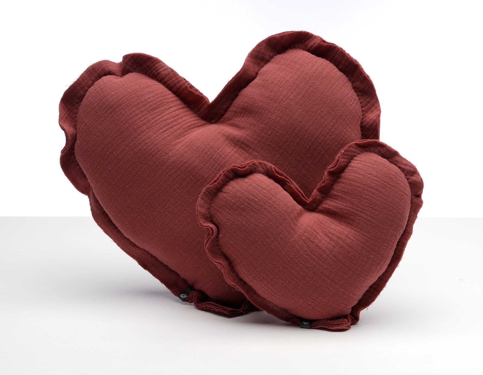 von Herzen Babykissen Musselinkissen Herz Rosa 100% Baumwolle - Bild 2