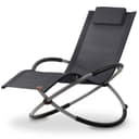 CampFeuer Gartenliege Relaxliege Anthrazit Klappbar Bild 2