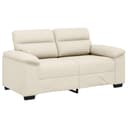 vidaXL 2-Sitzer Sofa Leinen Beige Modernes Polstersofa Bild 2