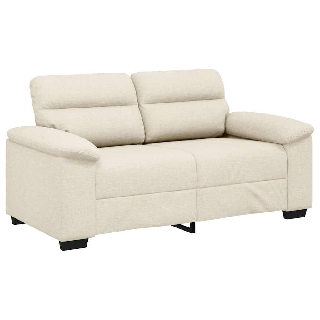 vidaXL 2-Sitzer Sofa Leinen Beige Modernes Polstersofa - Bild 2