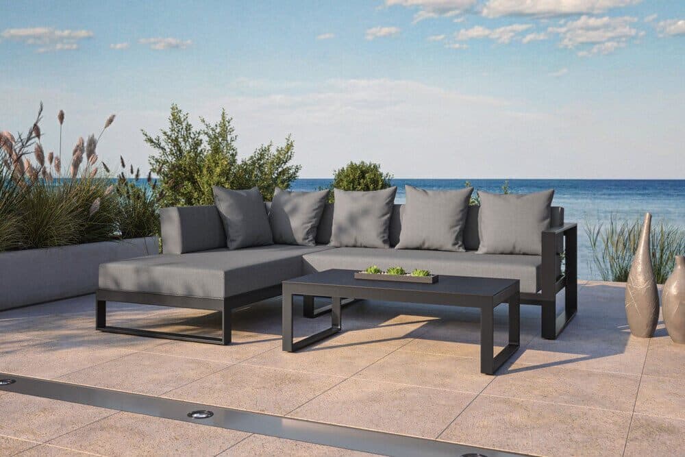 OUTFLEXX Willis Gartenlounge-Set Anthrazit Aluminium - Bild 2