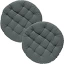 REDBEST Stuhlkissen rund 2er-Pack Grau Uni Bild 2