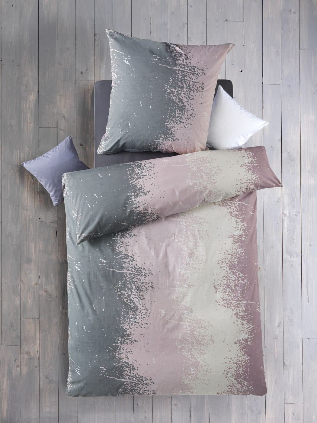 Optidream Bettwäsche Set Renforcé Grau/Rosa 2-teilig - Bild 2