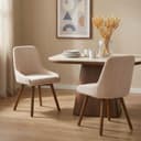 IDIMEX Esszimmerstuhl PIPPA 2er Set Beige Buchenholz Bild 2