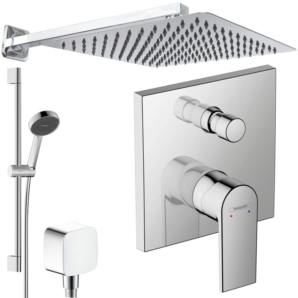 Hansgrohe Vernis Shape Unterputz Duschsystem mit Jowi Kopfbrause