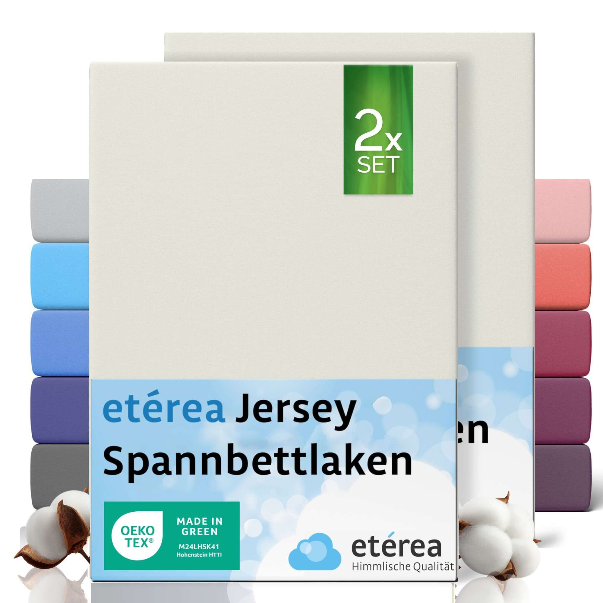 etérea Kinder Spannbettlaken Jersey 100% Baumwolle Natur - Bild 2