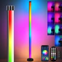 Sunicol LED Stehlampe Smart RGB Schwarz mit App & Fernbedienung Bild 2