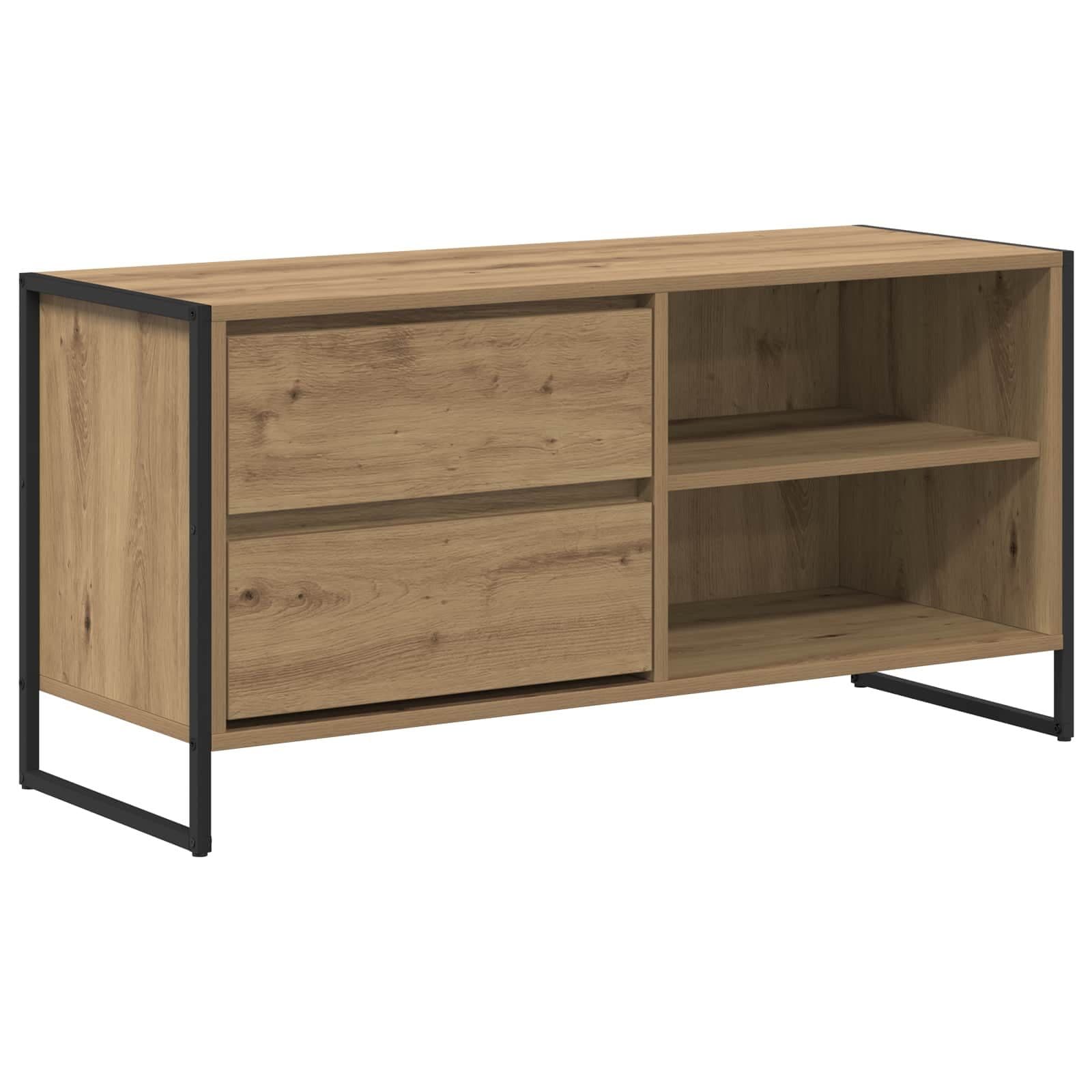 vidaXL TV-Schrank Kunsthandwerk Eiche Holzwerkstoff - Bild 2