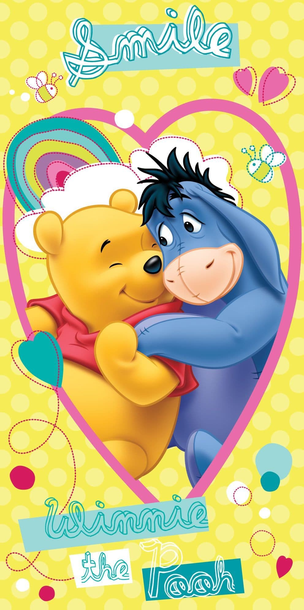 Disney Winnie Puuh Badetuch 70 x 140 cm Baumwolle