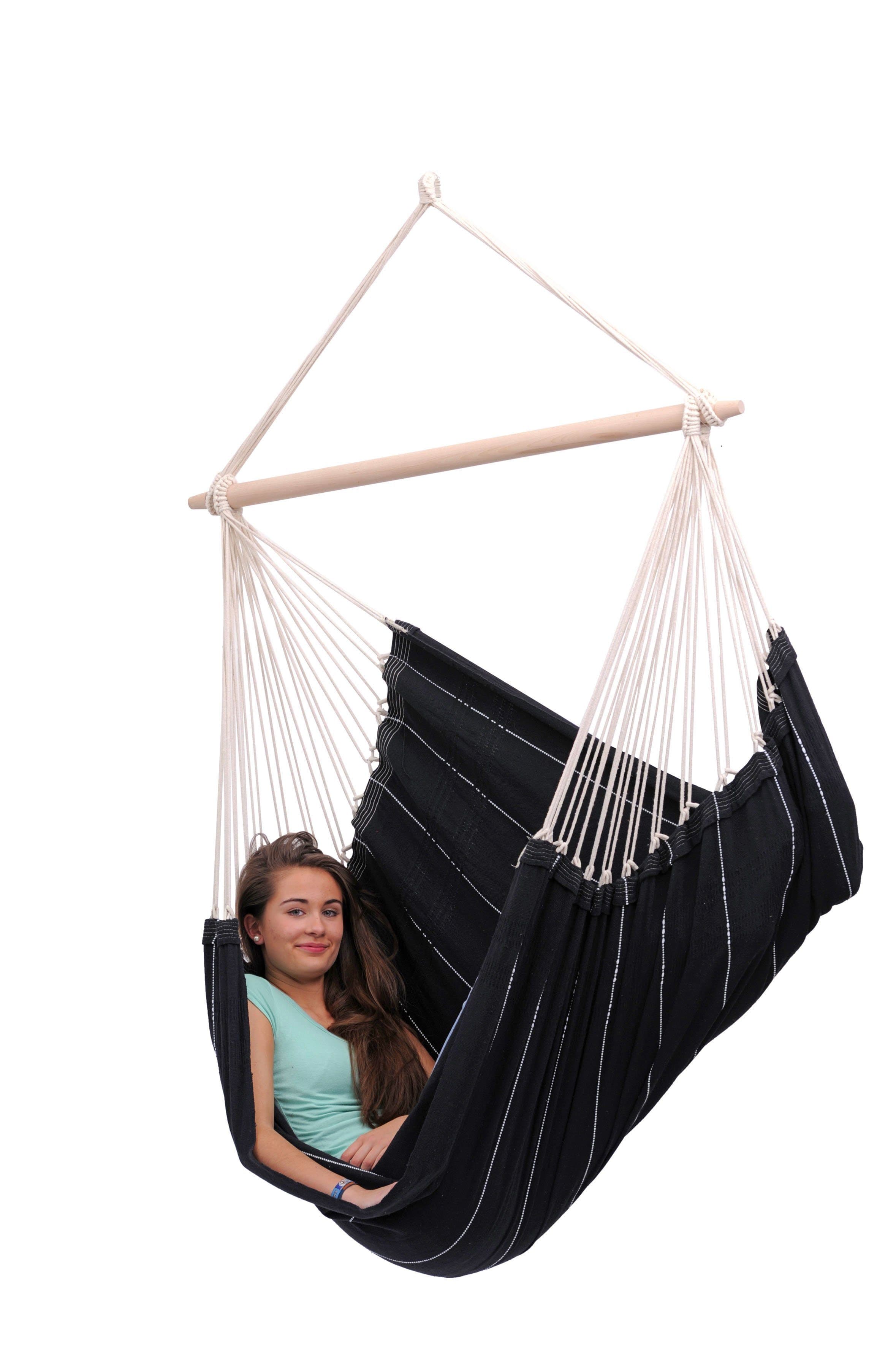AMAZONAS Hängesessel Brasil KingSize Schwarz Handgefertigt - Bild 2