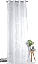 WECKBRODT Shorty Vorhang Beige Natur Vögel Motiv Ösen Gardine Bild 2