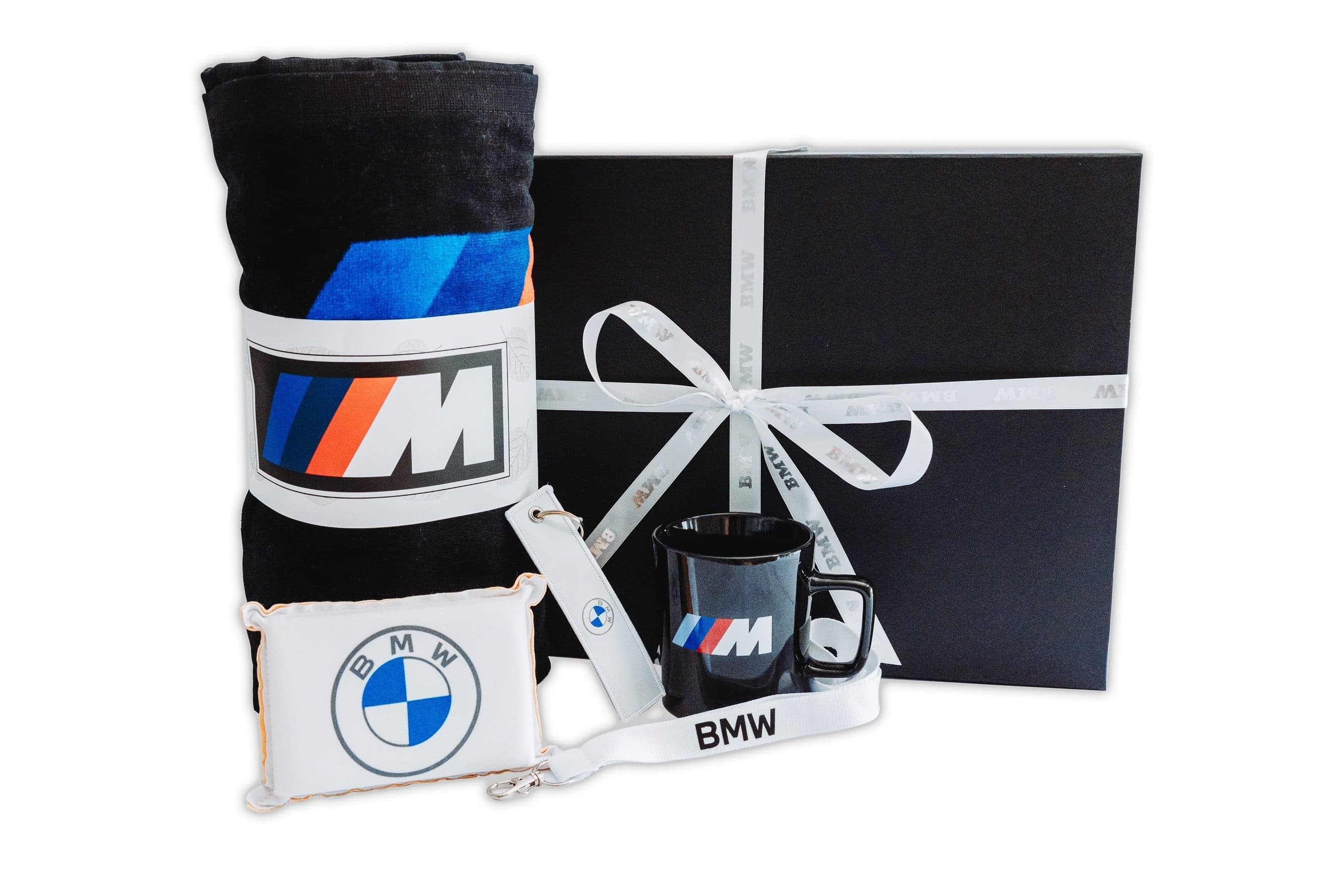 BMW Geschenkset 5-teilig mit Strandtuch, Tasse & Schlüsselanhänger - Bild 2