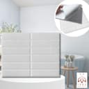 IKHEMalarka 3D Wandpaneel Selbstklebend Fliesen Imitat Bild 2